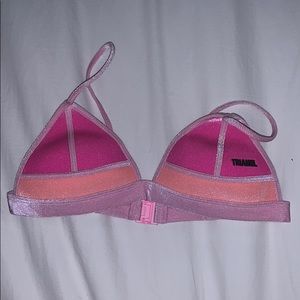 Pink and Orange Triangl Bikini